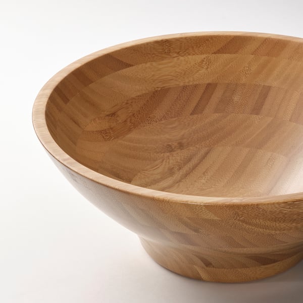 GRÖNSAKER serving bowl, bamboo, 28 cm