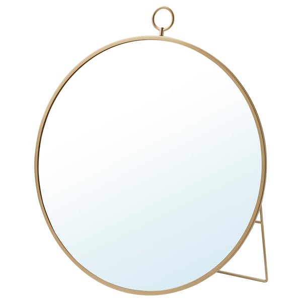 GRYTÅS mirror, gold-colour, 40 cm