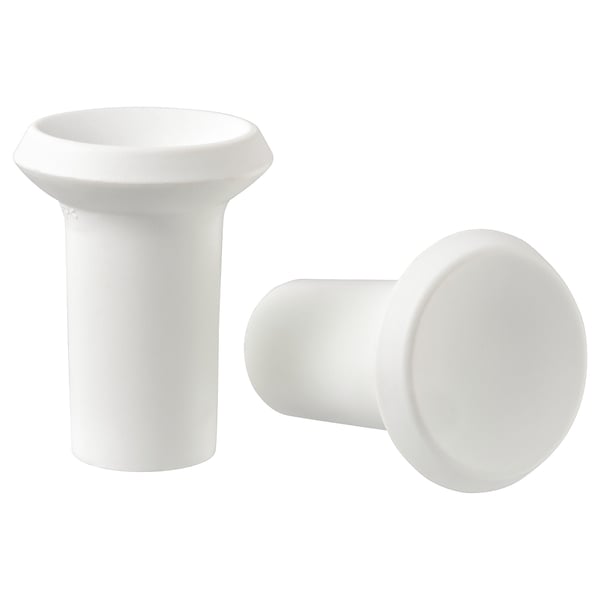 GUBBARP knob, white, 5 mm, 2 pack
