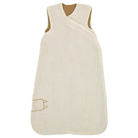 GULDVÄVARE sleep bag, beige/dark yellow, 0-6 months