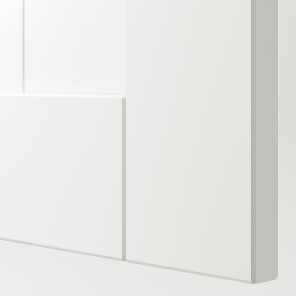GULLABERG door with hinges, white, 50x229 cm