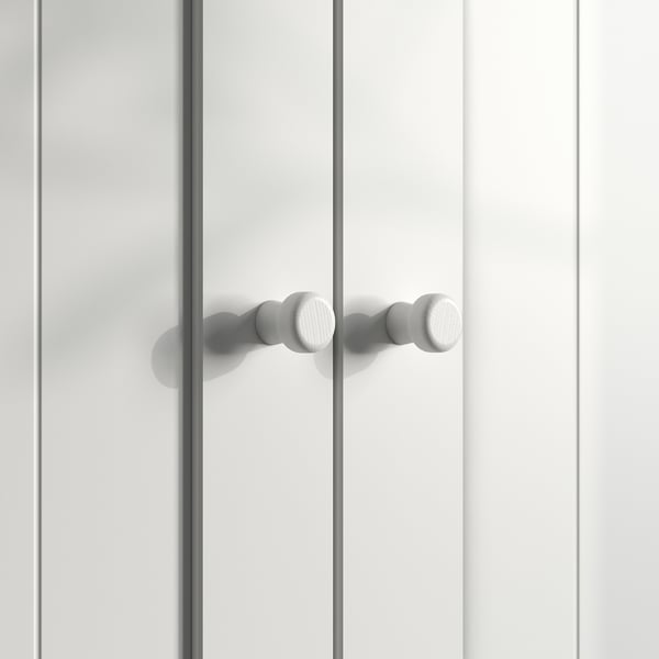 GULLABERG door with hinges, white, 50x229 cm