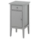 GULLABERG bedside table, with 1 drawer with door/grey, 38x40x75 cm