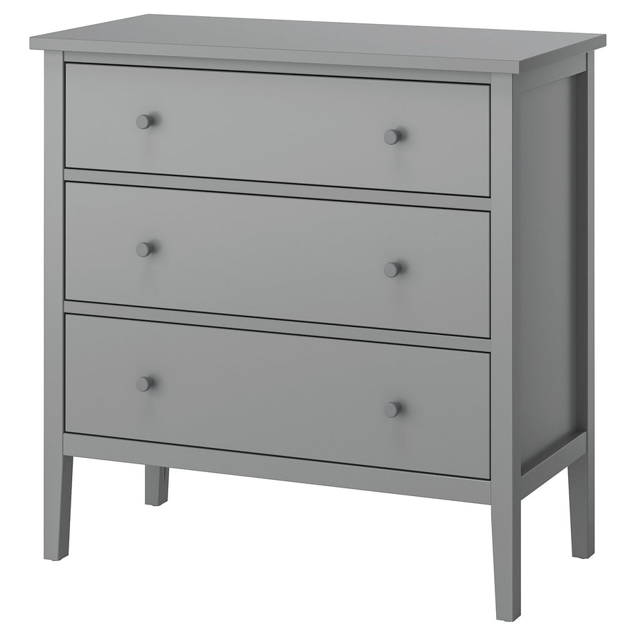 GULLABERG chest of 3 drawers, grey, 81x100x38 cm