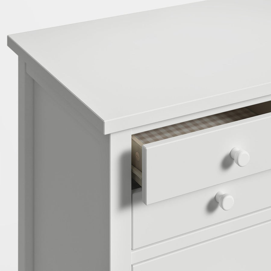 GULLABERG chest of 6 drawers, white, 71x122x38 cm