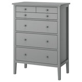 GULLABERG chest of 6 drawers, grey, 89x48x122 cm