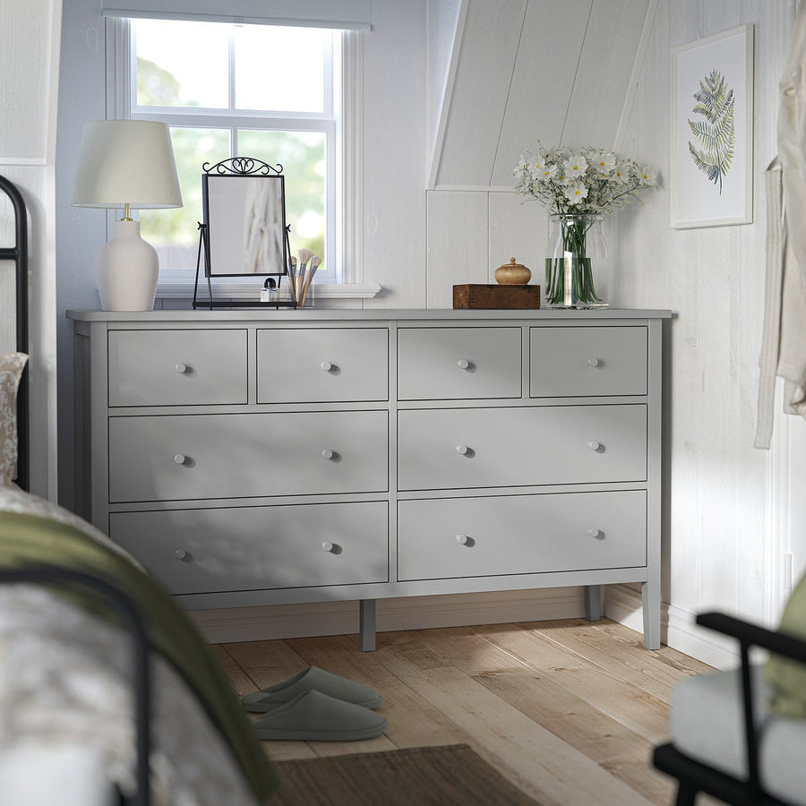 GULLABERG chest of 8 drawers, grey, 168x48x100 cm