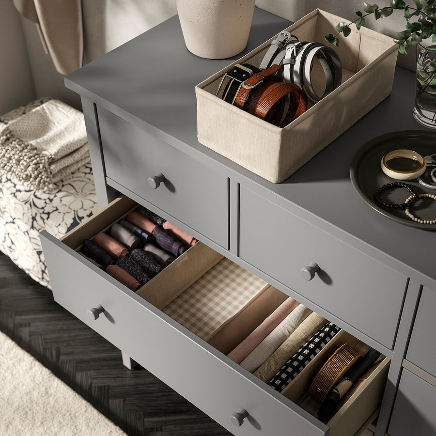 GULLABERG chest of 8 drawers, grey, 168x48x100 cm