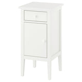 GULLABERG bedside table, with 1 drawer with door/white, 38x40x75 cm