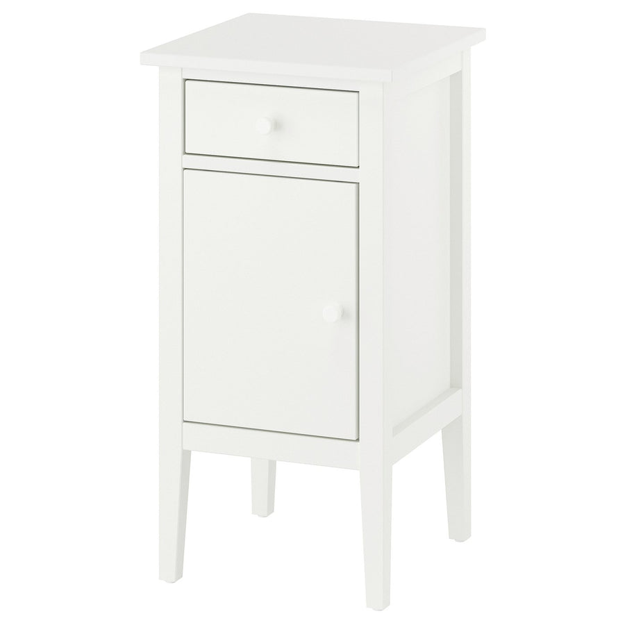 GULLABERG bedside table, with 1 drawer with door/white, 38x40x75 cm