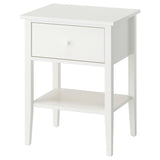 GULLABERG bedside table, with 1 drawer with shelf/white, 53x43x69 cm