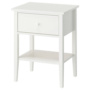 GULLABERG bedside table, with 1 drawer with shelf/white, 53x43x69 cm