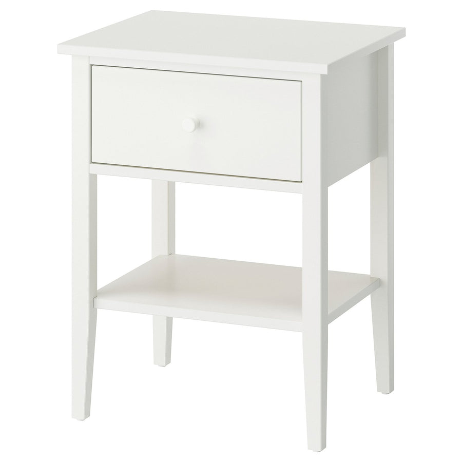 GULLABERG bedside table, with 1 drawer with shelf/white, 53x43x69 cm