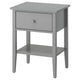 GULLABERG bedside table, with 1 drawer with shelf/grey, 53x43x69 cm