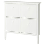 GULLABERG shoe cabinet with 4 compartments, white, 105x22x107 cm