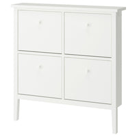 GULLABERG shoe cabinet with 4 compartments, white, 105x22x107 cm