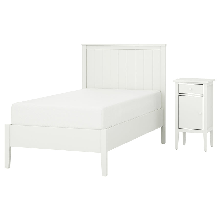 GULLABERG bedroom furniture, set of 2, white, 200x90 cm