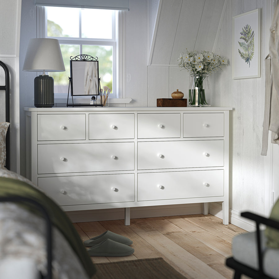 GULLABERG bedroom furniture, set of 3, white, 200x90 cm