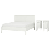 GULLABERG bedroom furniture, set of 3, white, 160x200 cm