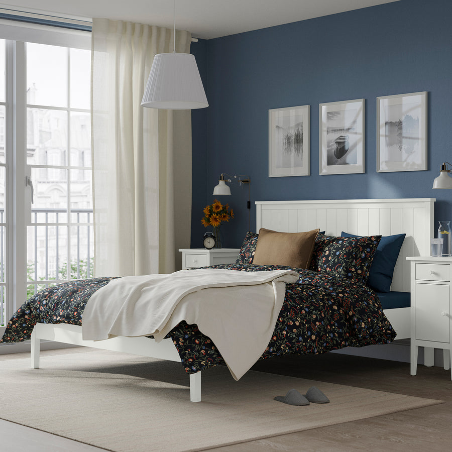 GULLABERG bedroom furniture, set of 3, white, 200x160 cm