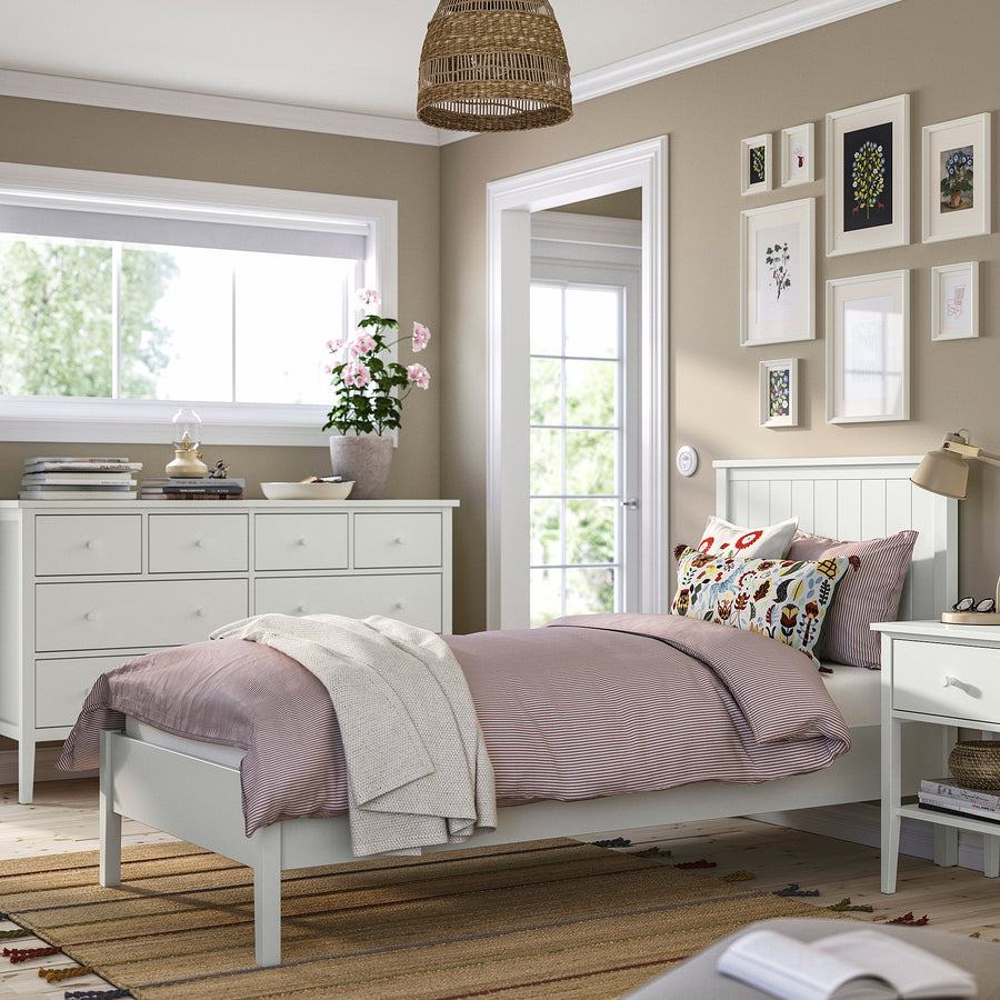 GULLABERG bedroom furniture, set of 3, white, 200x90 cm