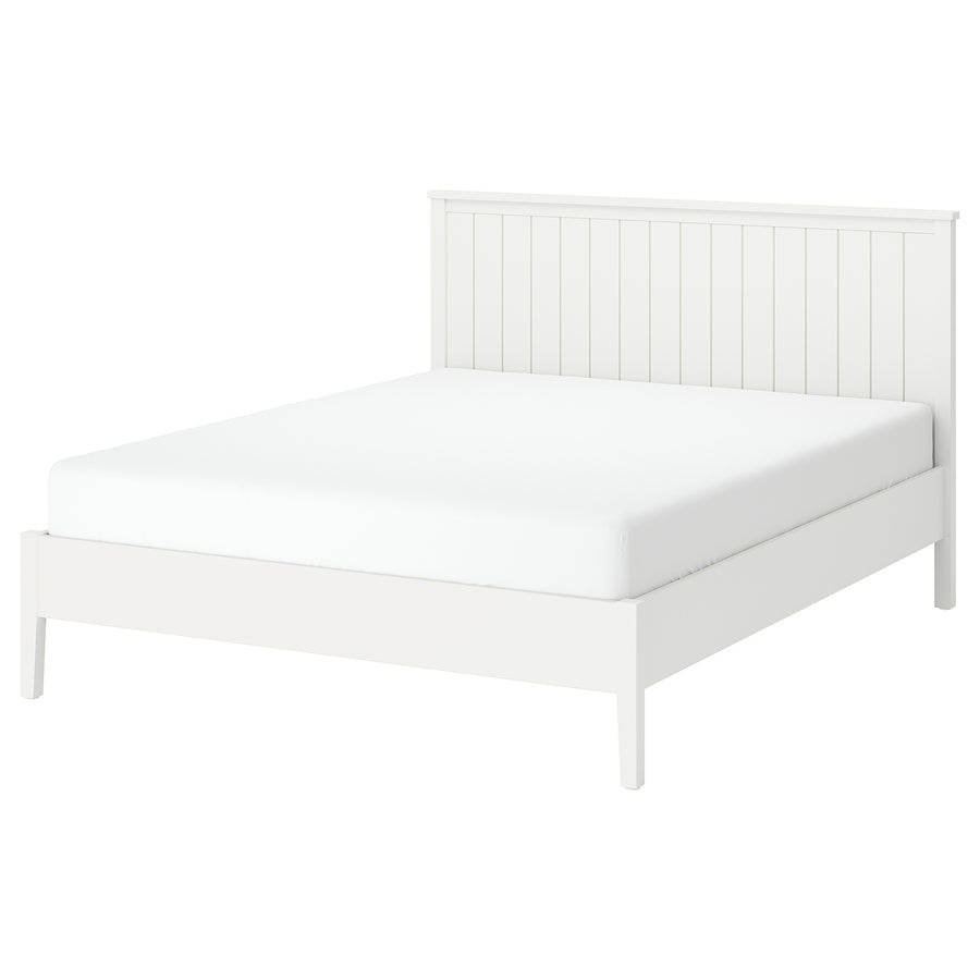 GULLABERG bed frame, white/Leirsund, 160x200 cm