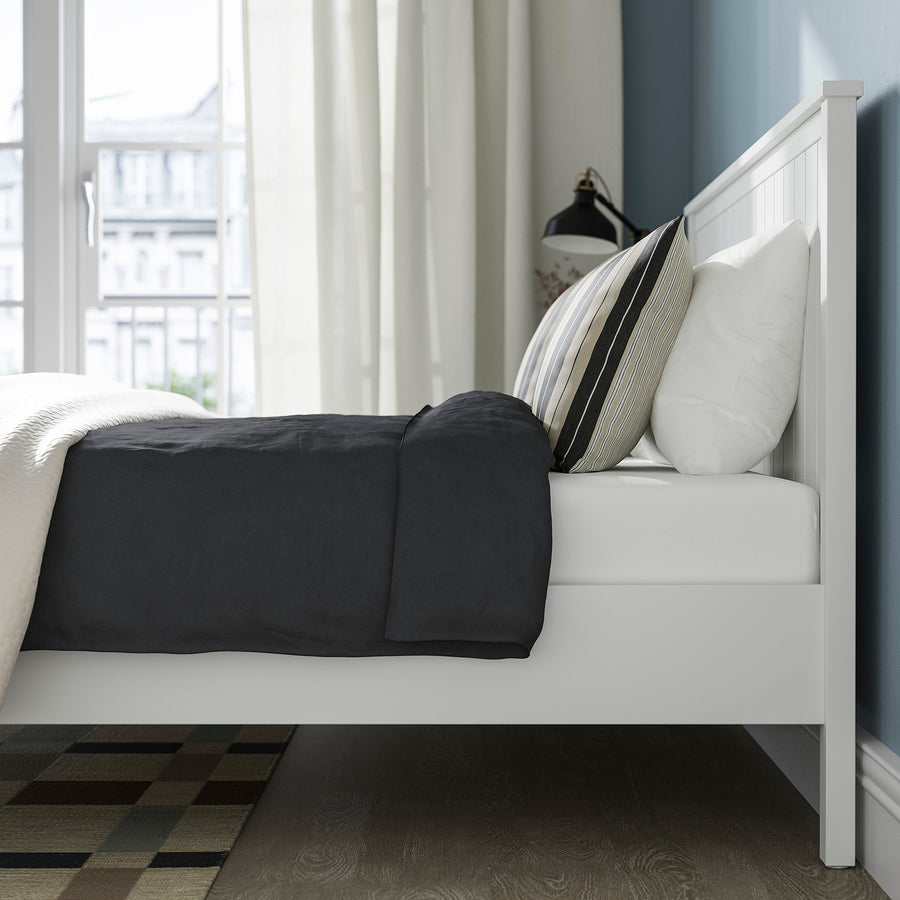 GULLABERG bed frame, white/Luröy, 140x200 cm