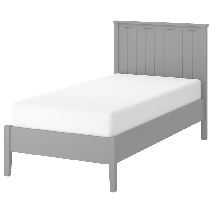 GULLABERG bed frame, grey/Leirsund, 90x200 cm
