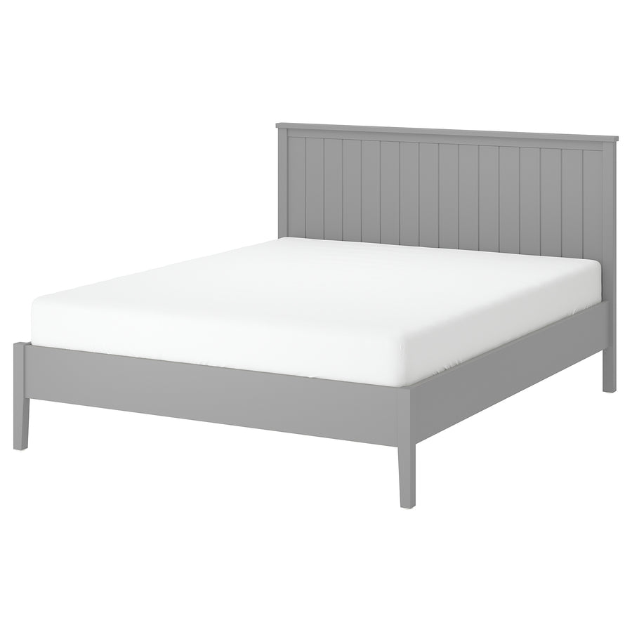 GULLABERG bed frame, grey/Luröy, 140x200 cm