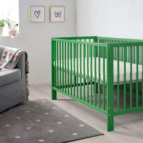 Ikea GULLIVER - Cot, green, 60x120 cm