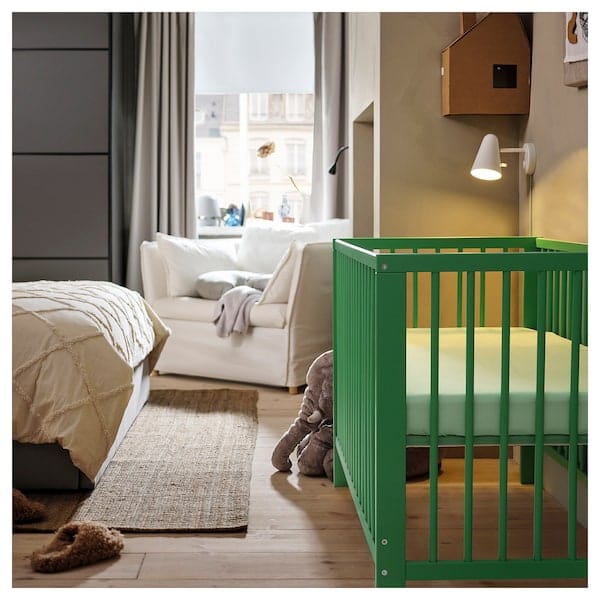 Ikea GULLIVER - Cot, green, 60x120 cm