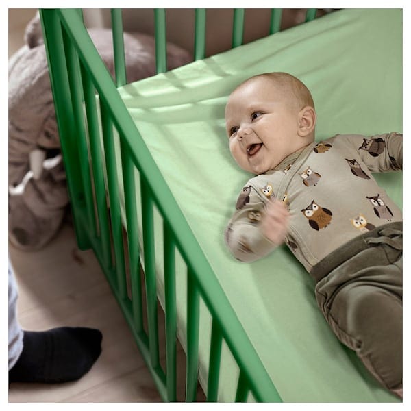 Ikea GULLIVER - Cot, green, 60x120 cm