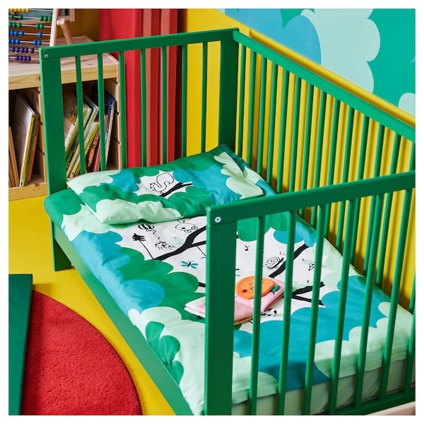 Ikea GULLIVER - Cot, green, 60x120 cm