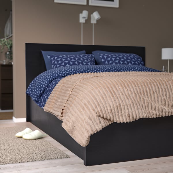 GULLSTRÅLE bedspread, light beige, 230x250 cm