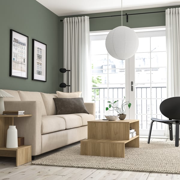 GULLSUDARE pendant lamp shade, white/handmade, 45 cm