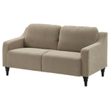 GULLVALLA 2-seat sofa, Silkeryd dark grey-beige, 142 cm