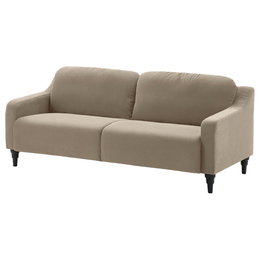 GULLVALLA 3-seat sofa, Silkeryd dark grey-beige, 182 cm