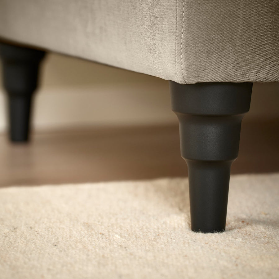 GULLVALLA 3-seat sofa, Silkeryd dark grey-beige, 182 cm