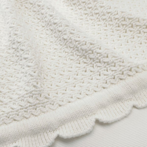 GULSPARV blanket, white, 70x90 cm