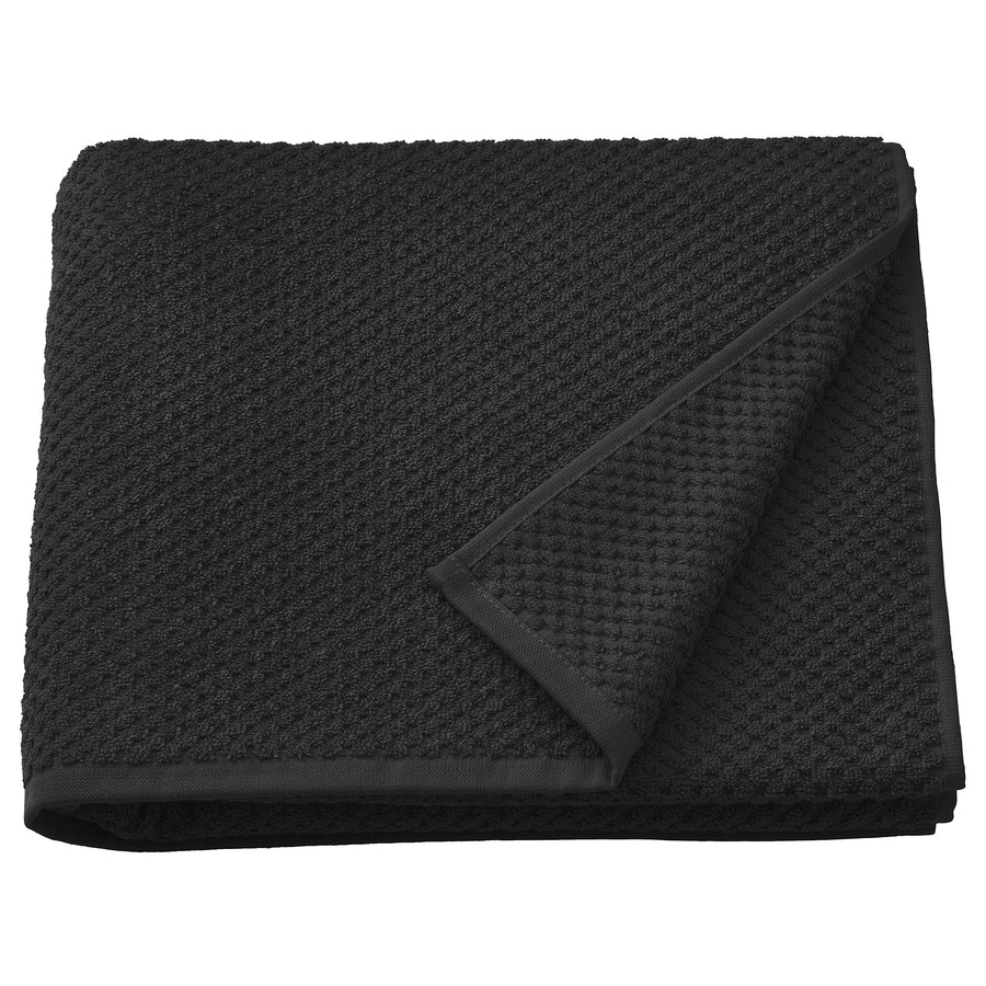 GULVIAL bath towel, black, 140x70 cm