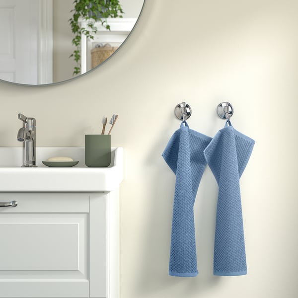 GULVIAL guest towel, dark grey-blue, 30x50 cm