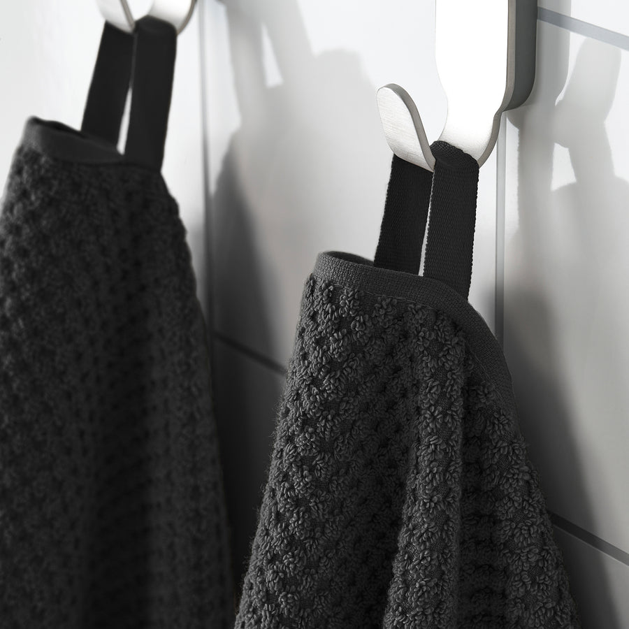 GULVIAL guest towel, black, 30x50 cm