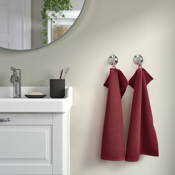 GULVIAL guest towel, deep red, 30x50 cm