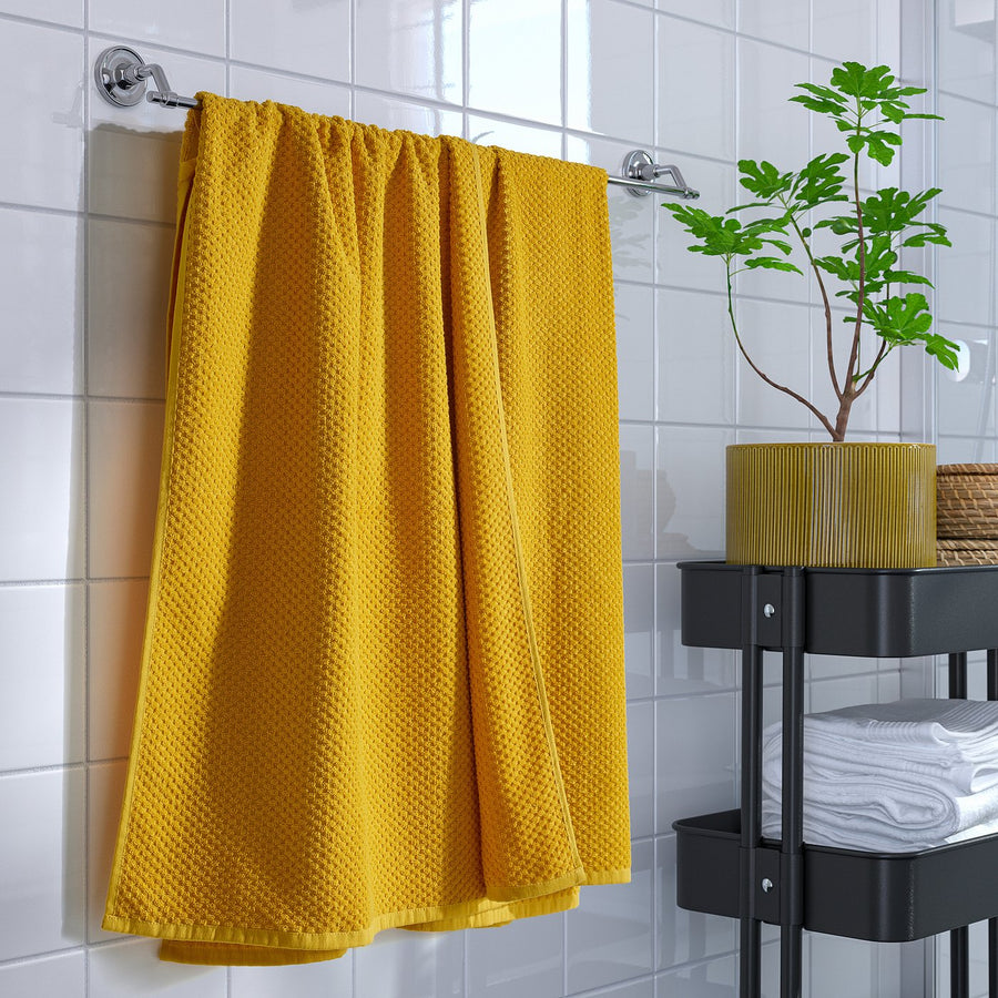 GULVIAL bath sheet, yellow, 150x100 cm