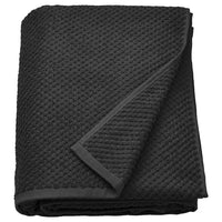 GULVIAL bath sheet, black, 100x150 cm