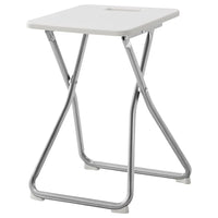 GUNDE folding stool, white, 34x45x32 cm