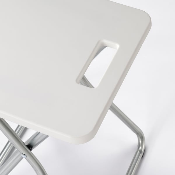 GUNDE folding stool, white, 34x45x32 cm