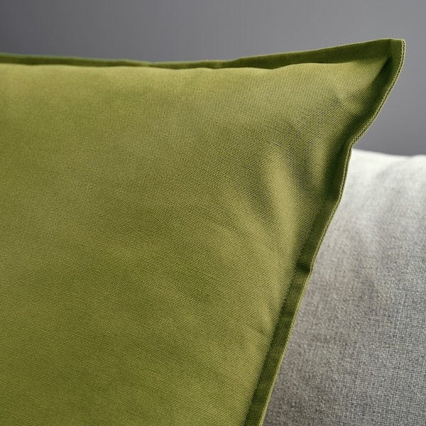 Ikea GURLI - Cushion cover, dark yellow-green, 65x65 cm