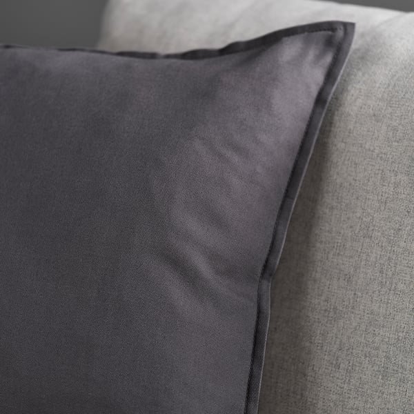 GURLI cushion cover, dark grey, 65x65 cm