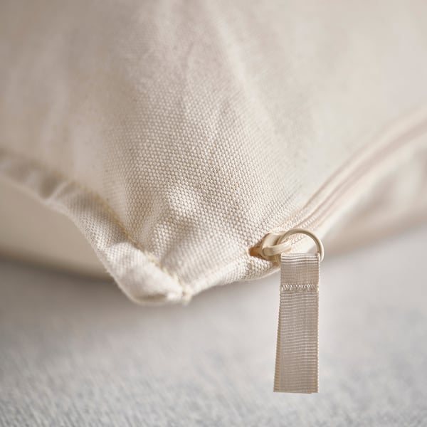 GURLI cushion cover, unbleached, 65x65 cm